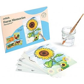 Relish ‘Farm Memories’ Aquapaint Peinture à l’Eau Réutilisable : Jeux Adaptés aux Seniors Atteints de Démence ou d’Alzheime