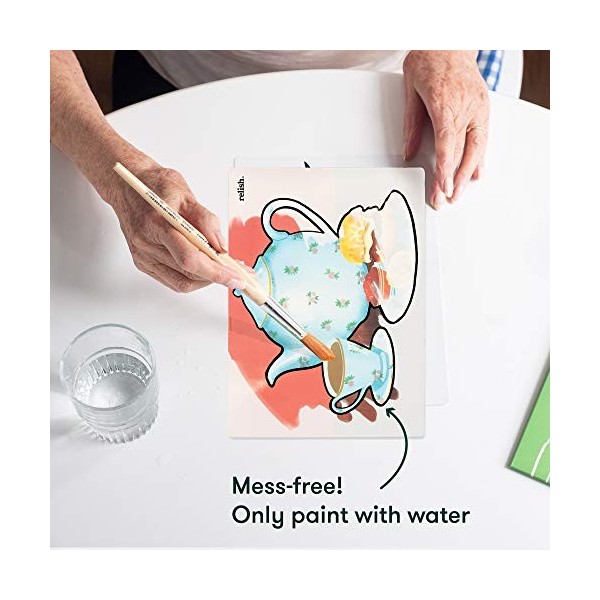 Relish ‘Home Comforts’ Aquapaint Peinture à l’Eau Réutilisable : Jeux Adaptés aux Seniors Atteints de Démence ou d’Alzheime