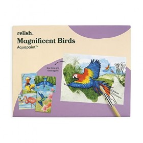Relish - Activités aquapaints de démence – Lot de 5 jouets réutilisables pour peinture à leau, oiseaux magnifiques, produits