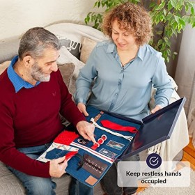 Couverture Sensorielle Démence | Activités Calmantes Pour Personnes Agées | Produits Pour Personnes Agées Démentes | Aide Pou