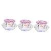 FRCOLOR 3 Pcs Nail Art Tasse En Cristal Récipient Transparent Mini Cristaux Outils À Ongles En Acrylique Porte-Bijoux Plat De