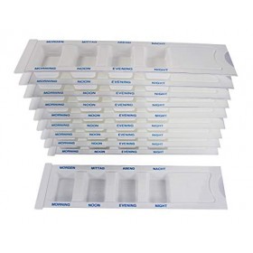 Behrend Homecare Pilulier journalier avec 4 compartiments Inscriptions en allemand