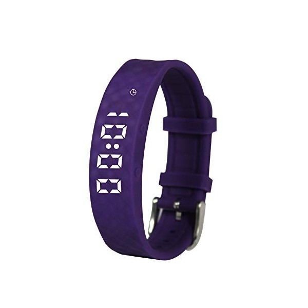 Pivotell Vibratime Vibratime Pilule Vibratime Réveil avec jusquà 12 alarmes quotidiennes Violet