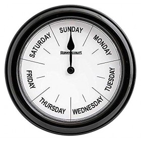 NRS Healthcare Days Of The Week Clock Ideal for Dementia and Alzheimers Eligible for VAT Relief in The UK 