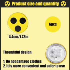 6 Badges pour Malvoyants, Badges De Haute Qualité pour Les Aveugles, Aides à La Vie Quotidienne pour Les Personnes Handicapée