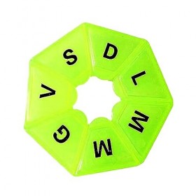 JOY STORE - Porte-bagages hebdomadaire avec 7 compartiments indiquant les jours de la semaine