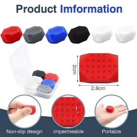 VEGCOO 6pcs Exerciseur de la Mâchoires, Entraîneur de la Mâchoire en Silicone de Qualité Alimentaire, Silicone Jawliner pour 