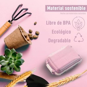 Lot de 2 petits pilules hebdomadaires avec 8 compartiments scellés pour pilules/pilules de voyage pour usage quotidien avec g