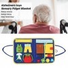 Couverture Anti-démence pour Adultes Atteints de la Maladie DAlzheimer, Couverture Sensorielle, Produits Jouets Alzheimer Co