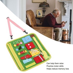 Coussin Sensoriel, Jouets éducatifs Bébé Outil Thérapeutique Activité Calmante Réconfortante Adulte Démentiel Carrés De Textu