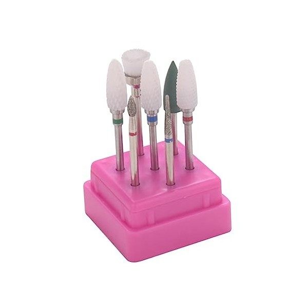 minkissy 7Pcs 1 Set Ensemble DOngles En Acrylique Mèches À Ongles En Diamant Outils À Ongles Ongles En Acrylique Limes À Ong