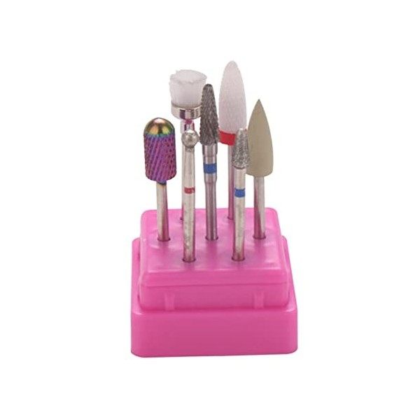 minkissy 7Pcs 1 Set Ensemble DOngles En Acrylique Mèches À Ongles En Diamant Outils À Ongles Ongles En Acrylique Limes À Ong