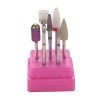 minkissy 7Pcs 1 Set Ensemble DOngles En Acrylique Mèches À Ongles En Diamant Outils À Ongles Ongles En Acrylique Limes À Ong