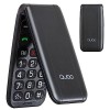 Qubo Téléphone à Clapet pour Les Personnes âgées, Téléphone Portable pour Personnes âgées, Écran de 2,4 Pouces, Volume élevé,