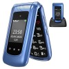 uleway Téléphone Portable Senior Débloqué avec Grandes Touches，GSM Telephone Portable Pas Cher，Basique Clapet Mobile sans For