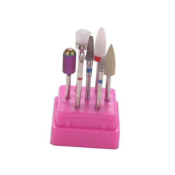 FOMIYES 7 Pièces 1 Ensemble Diamant Forets À Ongles Kit De Manucure Professionnel Perceuse À Ongles Électrique Limes À Ongles