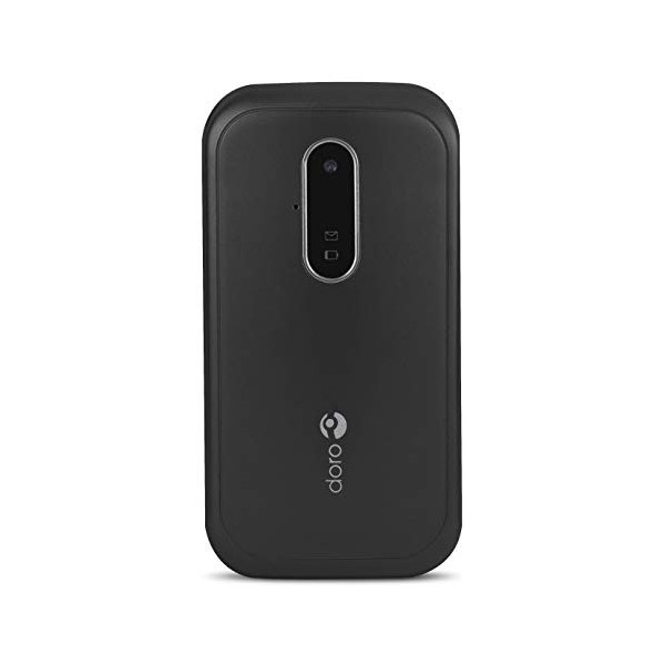 Doro 6620 Téléphone portable 3G à clapet avec de grands boutons pour personnes âgées avec écran 2,8", bouton durgence et loc