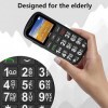 CHAKEYAKE Téléphone Portable à Gros Boutons pour Personnes âgées,Débloqué Senior Sim Gratuit avec Bouton durgence SOS,Téléph