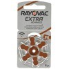 Rayovac - Piles Extra Advanced zinc-air pour aides auditives, code couleur brun, taille 312, lot de 60 piles