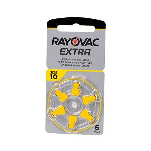 Rayovac Extra Advanced, size 10 Hearing Aid Battery pack 60 pcs 