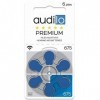 Audilo Piles Auditives 675 PR44 Premium | pour Appareils Auditifs et Aides Auditives [Zinc Air] [1.45V] [ 0% Mercure] Lot d