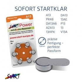 Start - 60 Piles pour appareils auditifs - Type A13 1.45V - 280mAh - PR48