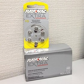 Rayovac PR-70 10 Extra Advanced 1.4V Zinc-Air Hearing-Aid Battery Bulk Pack 60pcs 