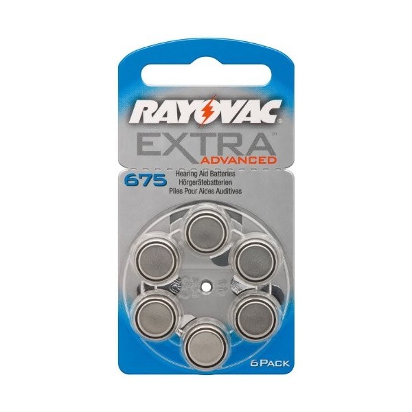 Rayovac 49591 PR44/675 - zinc-air piles de l’appareil auditif 1 4 V