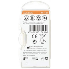 Duracell Activair Hearing Aid Batteries: Size 312 80 Batteries 