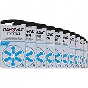 Rayovac Kit de Nettoyage pour appareils auditifs 60er Pack Blau 675