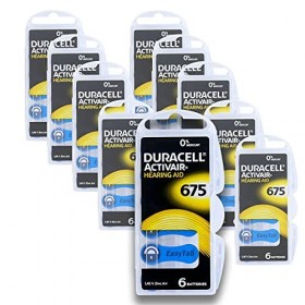 Duracell ActivAir 675 MF Hg 0% Piles auditives 650mAh 1.45V9 - 10x Blisters