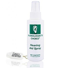 Audiologists Choice Nettoyant pour appareil auditif spray de 113,4 g – Nettoie vos appareils auditifs – Comprend un porte-