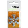 Phonak Powerone Lot de 60 piles pour appareils auditifs sans mercure Type 13 Orange