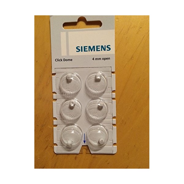 Siemens Click Dome Lot de 6 dômes ouverts 4 mm sous blister
