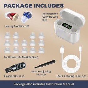 Rechargeable pour les personnes âgées - Paire personnelle numérique CIC PSAP intra-auriculaire avec qualité sonore supérieu