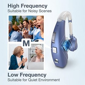 Delmicure Sonore rechargeable - Réduction intelligente du bruit - Bleu - Paquet
