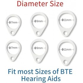 Clip pour appareil auditif pour personnes âgées et adultes – Protecteur de cordon anti-perte BTE avec boucles, clip et clip d