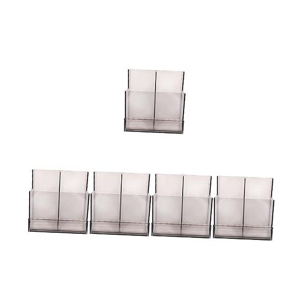 Beavorty 3 Pièces Support De Stockage De Broyeur Kits De Nettoyage De Bureau Portables Bacs De Rangement En Plastique Transpa
