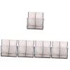 Beavorty 3 Pièces Support De Stockage De Broyeur Kits De Nettoyage De Bureau Portables Bacs De Rangement En Plastique Transpa