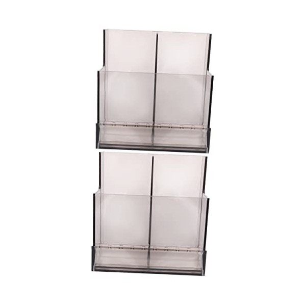 Beavorty 3 Pièces Support De Stockage De Broyeur Kits De Nettoyage De Bureau Portables Bacs De Rangement En Plastique Transpa