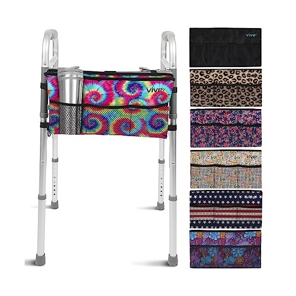 Vive Sac de déambulateur – Panier résistant à leau pour accessoires offrant un rangement mains libres pour déambulateurs pli ...