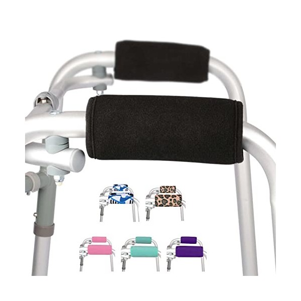 supregear Poignées Rembourrées pour Déambulate, 2-Paquet Coussinets pour Poignée Confortable Doux pour Fauteuil Roulant à Béq