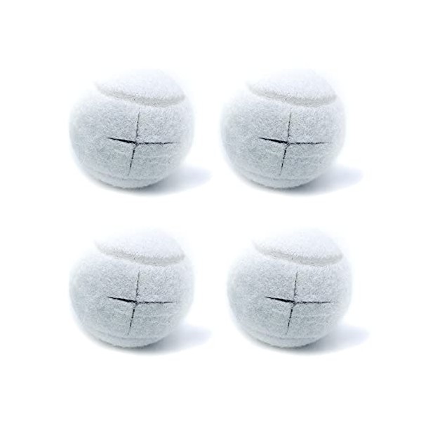 Magicorange Lot de 4 balles de tennis prédécoupées pour pieds de meubles et protection du sol, revêtement en feutre résistant