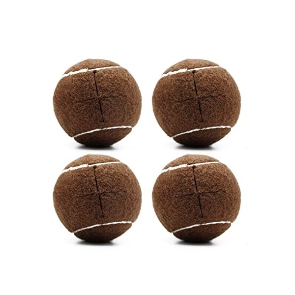 Magicorange Lot de 4 balles de tennis prédécoupées pour pieds de meubles et protection du sol, revêtement en feutre résistant