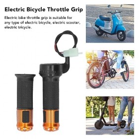 Uxsiya Poignée Daccélérateur de Vélo électrique, Guidon de Scooter électrique, Poignée Daccélérateur Torsadée Adaptée au Tr