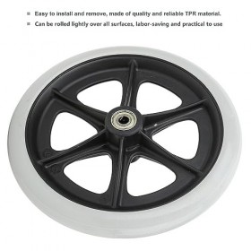 Roue Avant De Fauteuil Roulant, Remplacement De Roue En Caoutchouc De 8 Pouces, Roulettes De Remplacement Antidérapantes, Rou