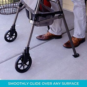 Stander Lot de 10 patins de ski de rechange, compatibles avec les marcheurs EZ Fold-N-Go et The Able Life Space Saver Walker,