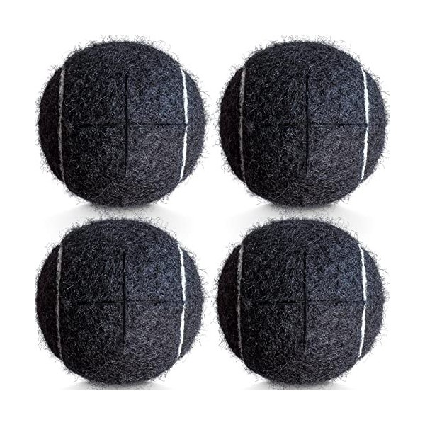 HPWFHPLF Lot de 4 balles de tennis prédécoupées pour chaises, bureaux, pieds de meubles et protection du sol imprimé léopard