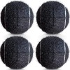 HPWFHPLF Lot de 4 balles de tennis prédécoupées pour chaises, bureaux, pieds de meubles et protection du sol imprimé léopard