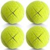 HPWFHPLF Lot de 4 balles de tennis prédécoupées pour chaises, bureaux, pieds de meubles et protection du sol imprimé léopard